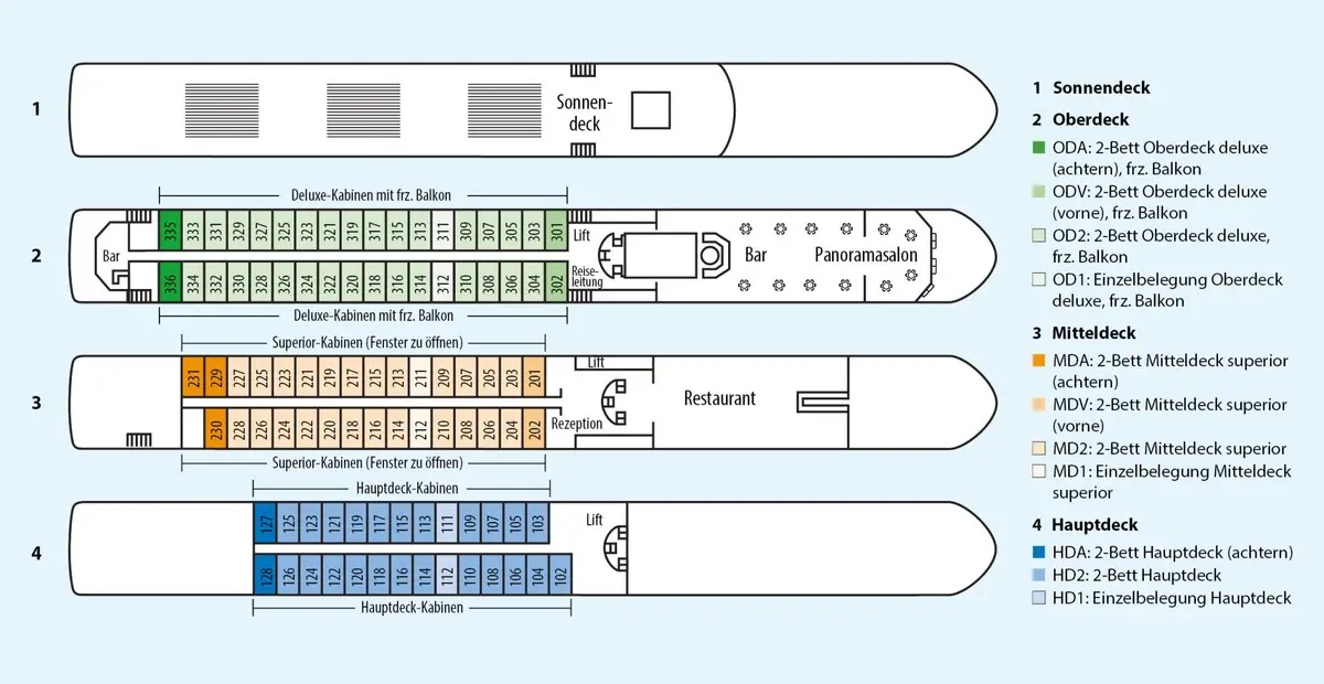 Ms CruceRio Deck Plan